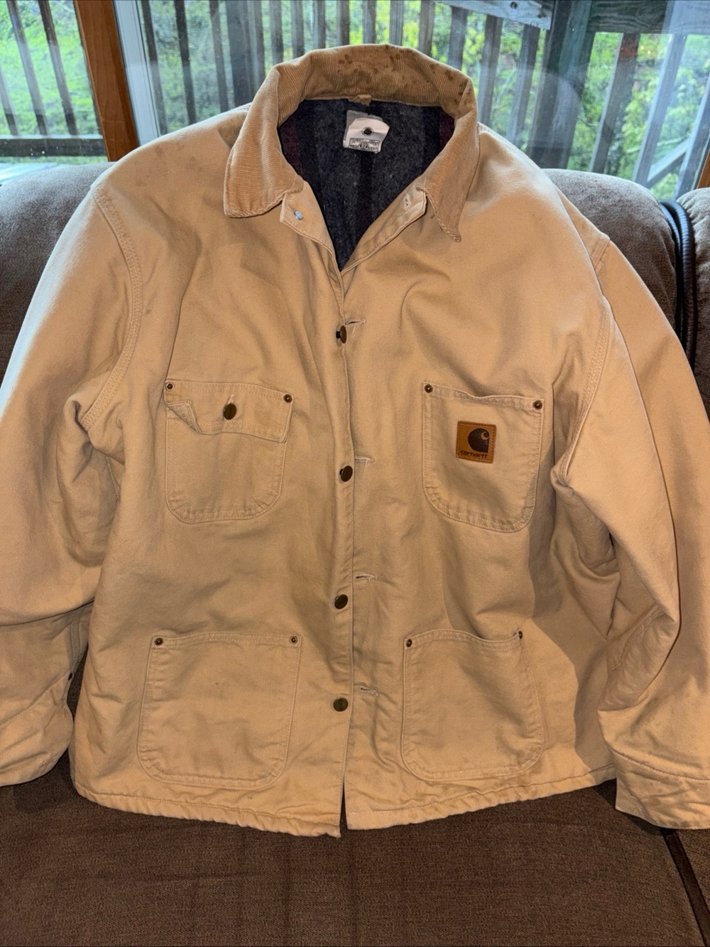 Carhartt CO2WET Vintage Blanket Lined Barn Coat XL Usa